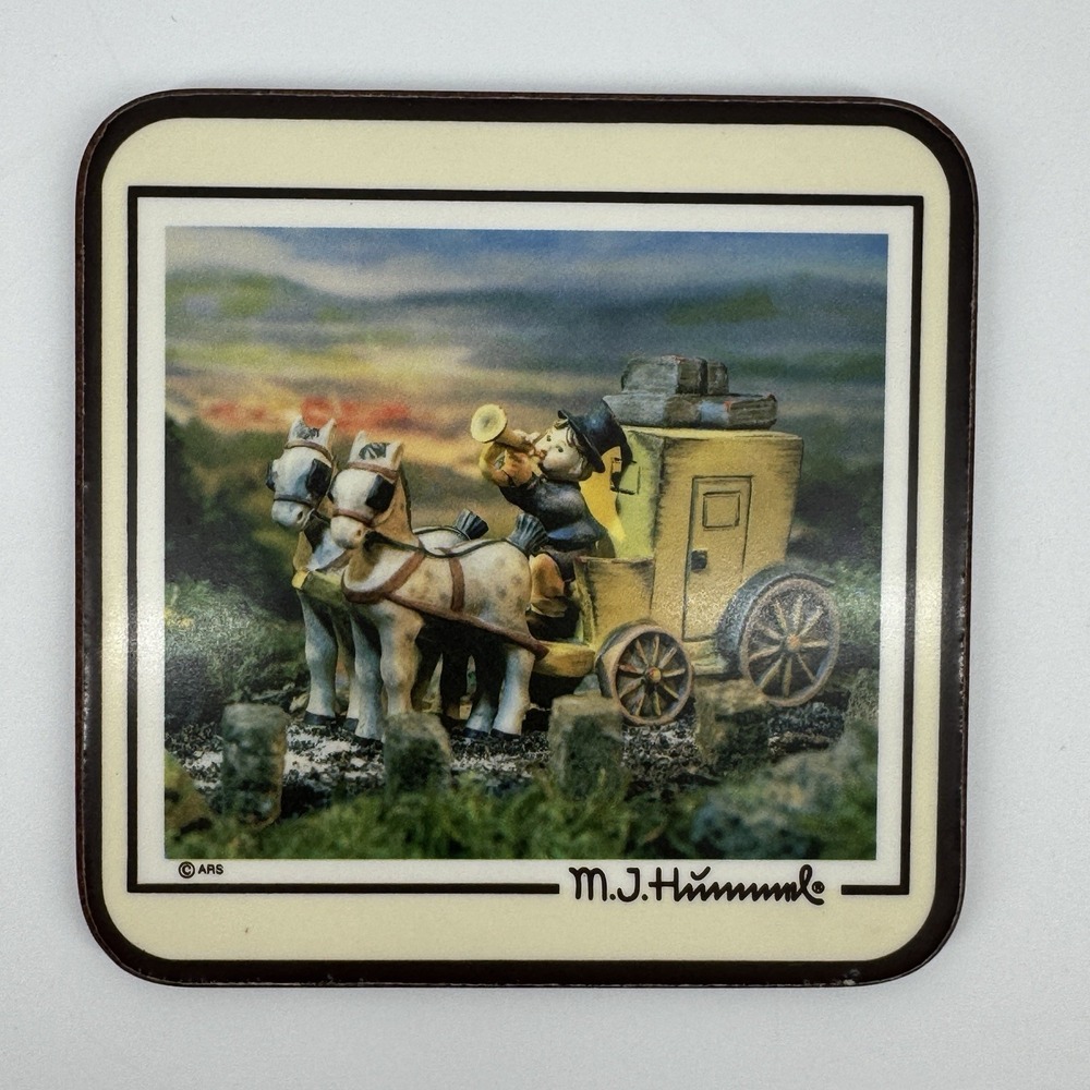 Vintage 1986 Hummel Coasters Set of 6 M.J. Hummel Papernell Made England Cottage - Picture 6 of 12